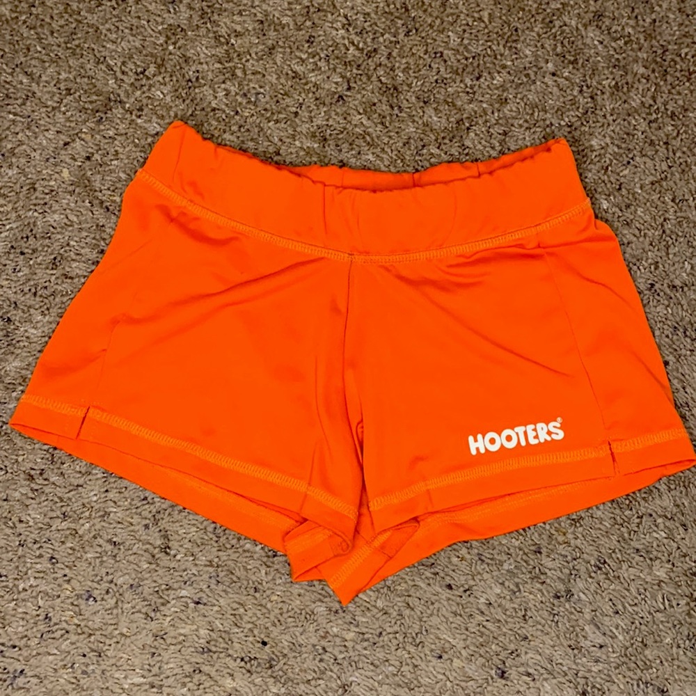Hooters Orange Uniform Shorts Old Style